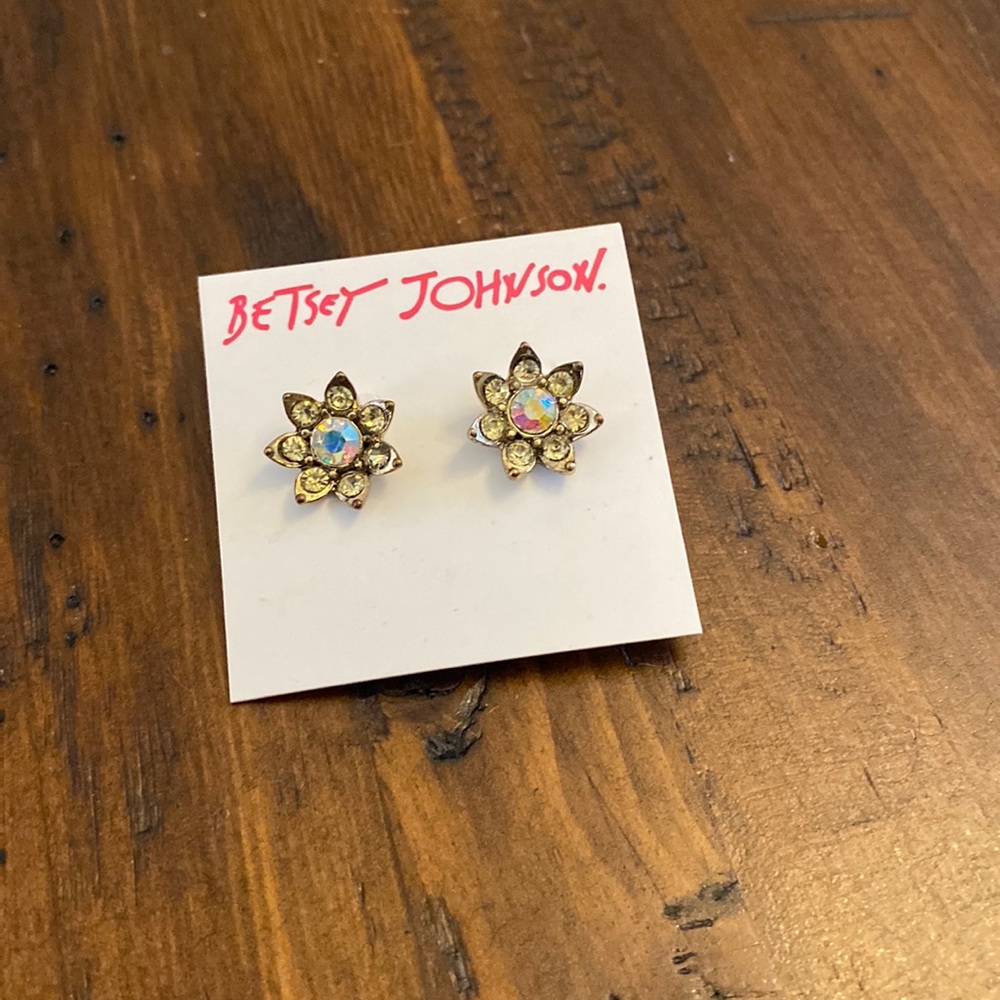 Betsey Johnson Gold Earrings
